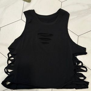 Alo top - shredded tank - size small